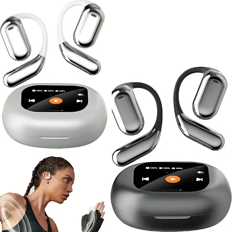 Wireless Headset、Assistant、Large Screen2Inch、ACSWireless earphones-Sound Quality，Sports Game Opening Design，