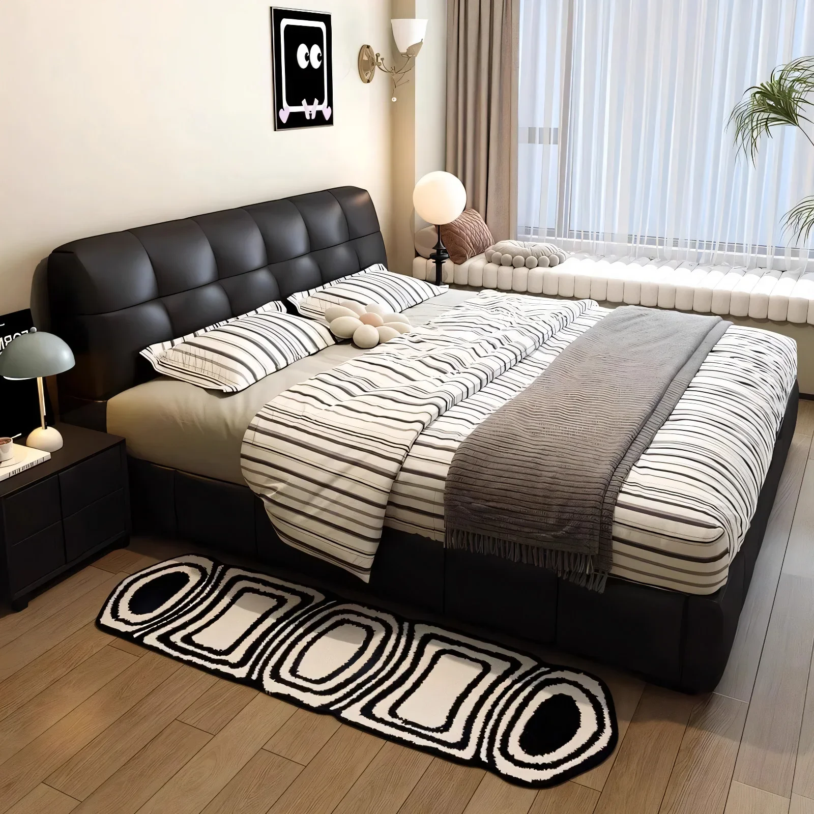 

Beauty Simple Bed Queen Modern Double Castle Bedroom Headboards Girls Bed Space Saving Princess Muebles Lounge Suite Furniture