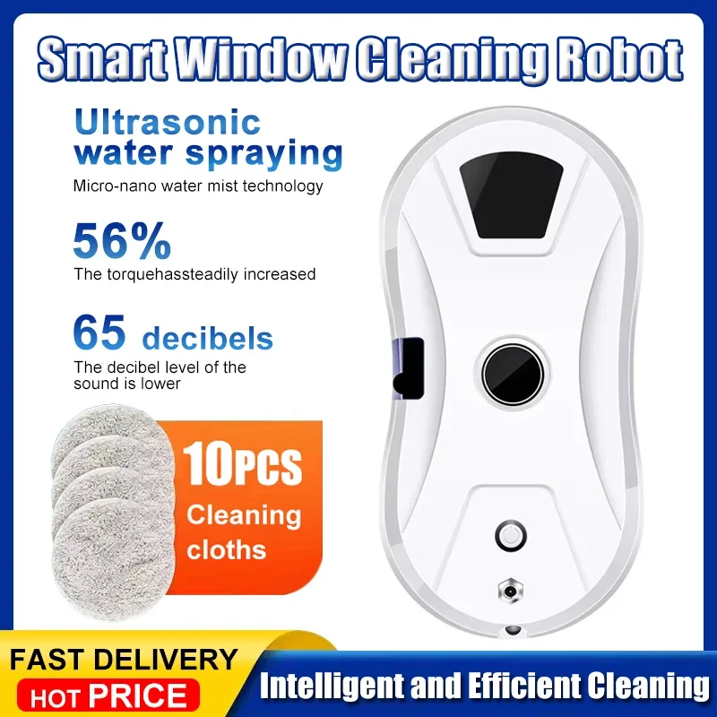 

Window Cleaning Robot Intelligent Household Automatic Electric Double-sided Glass Window Cleaning Machine for Tall Buildings