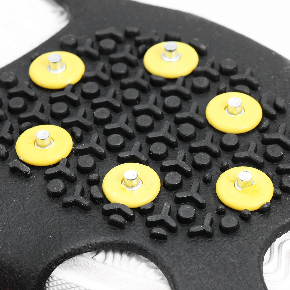 10-Studs Snow Ice Grippers For Winter Shoes Boots Spikes Grips Anti Slip Crampon