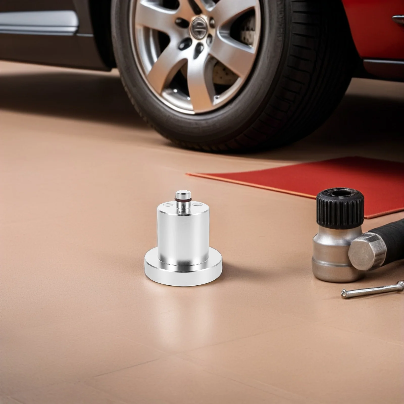 

Magnetic Jack Pad Lift Point Adapter Aluminum Alloy Shock Absorbing Pad for Safe Vehicle Lifting and Roadside Repairs