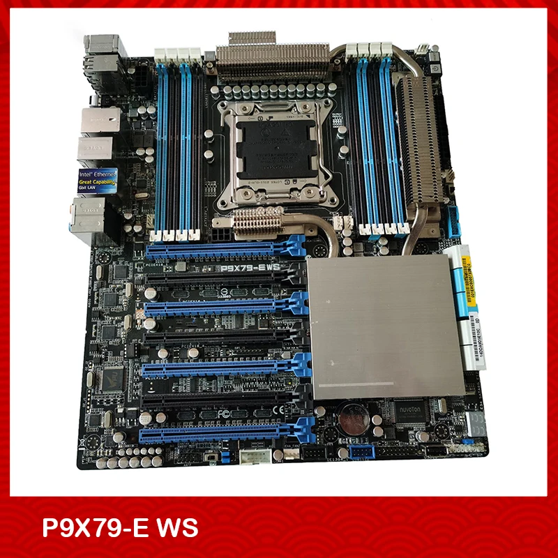 Scheda madre workstation originale per Asus P9X79-E WS X79 7PIN LGA2011 E5 V2 ATX Supporto test al 100% prima della spedizione