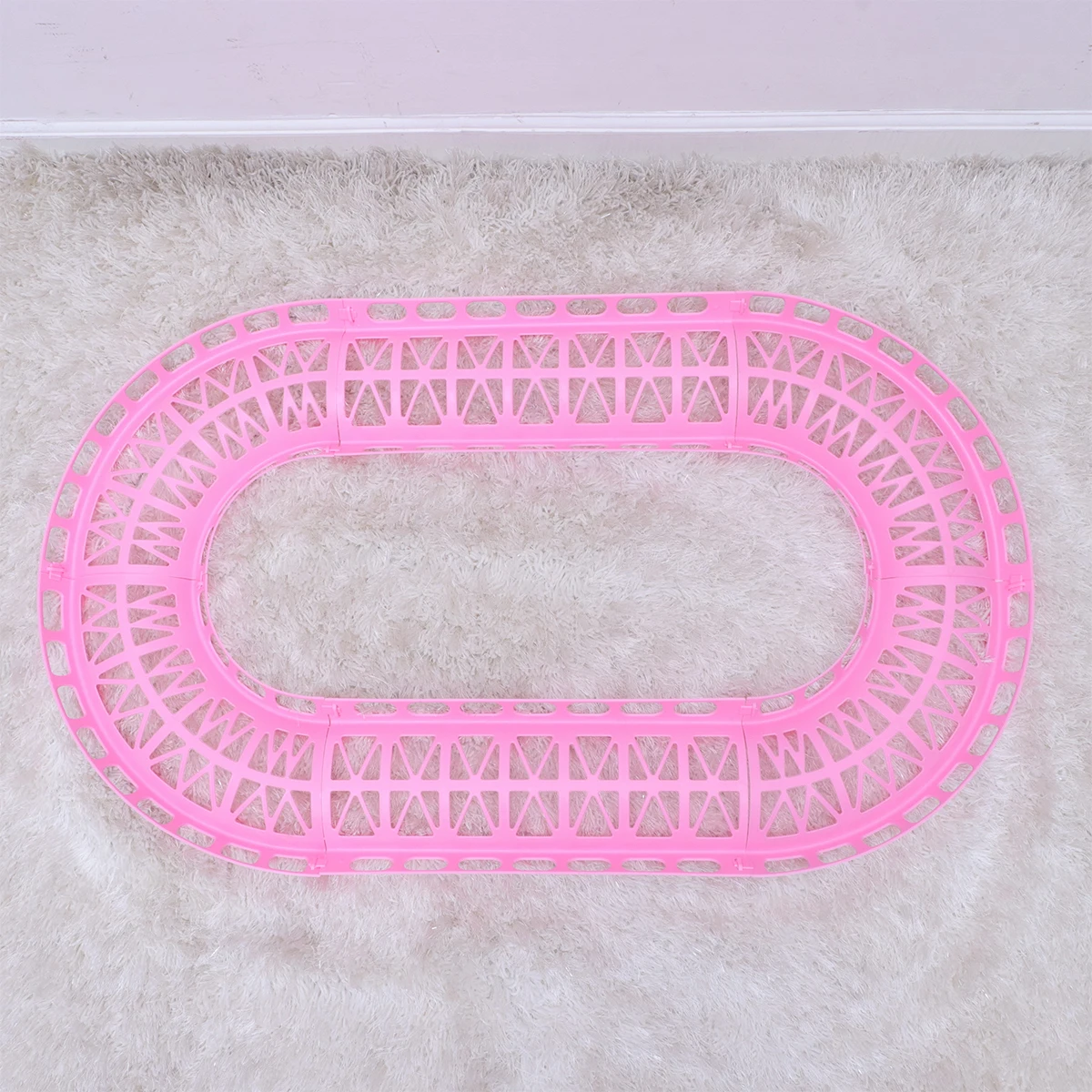 

6pcs Hamster Track Eco-Friendly Pet Play Equipment Buckle Structure Pink