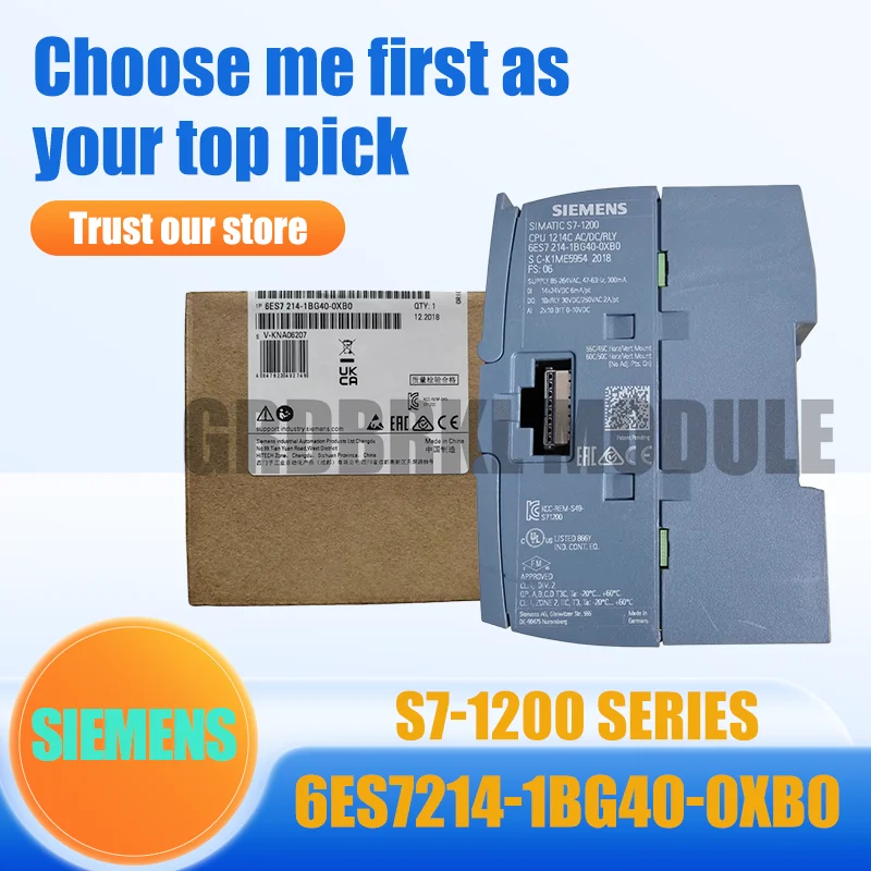 

New original SIEMENS 6ES7214-1BG40-0XB0 6ES7 214-1BG40-0XB0 S7-1200 controller