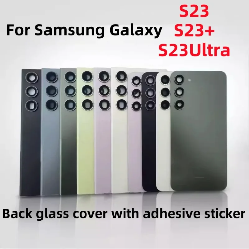 

Back Glass battery cover case for Samsung Galaxy S23 S23+ S23Plus S23Ultra SM-s911b S916N S918U Back Cover Repair Parts Door