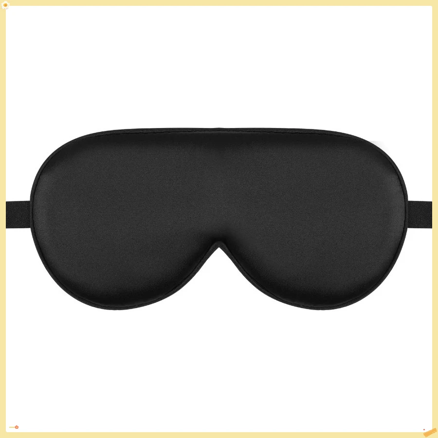 

Sleep Mask Silk Cover Eye Contour for Pressure-Free Sleeping, Upgrade Over Conventional Flat Satin Eye Masks, Machine Washable