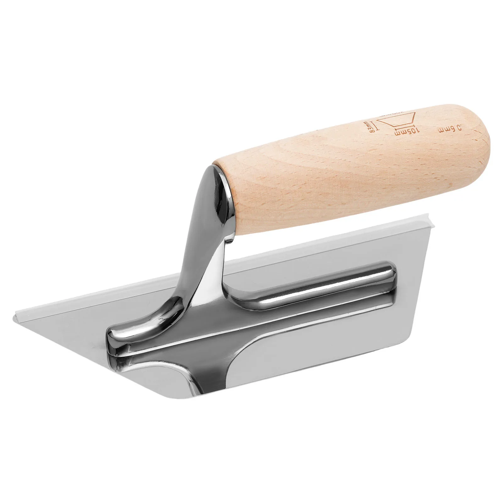

Trapezoid Shape Masonry Trowel Tool Stainless Steel Putty Knife with Wood Handle Concrete Trowel Wall Spatula Hand Tools