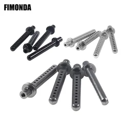 4Pcs Aluminum Alloy RC Car Body Posts Mount with R Clip for 1/10 Crawler Axial SCX10 90046 90047 90047 RC4WD D90 TF2 Tamiya CC01