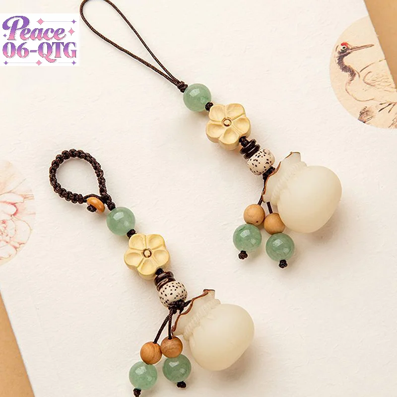 Offre spéciale 1 pc créatif chanceux Bodhi fleur téléphone chaîne Style chinois bonne chance Fortune Bodhi pendentif téléphone breloques décoration