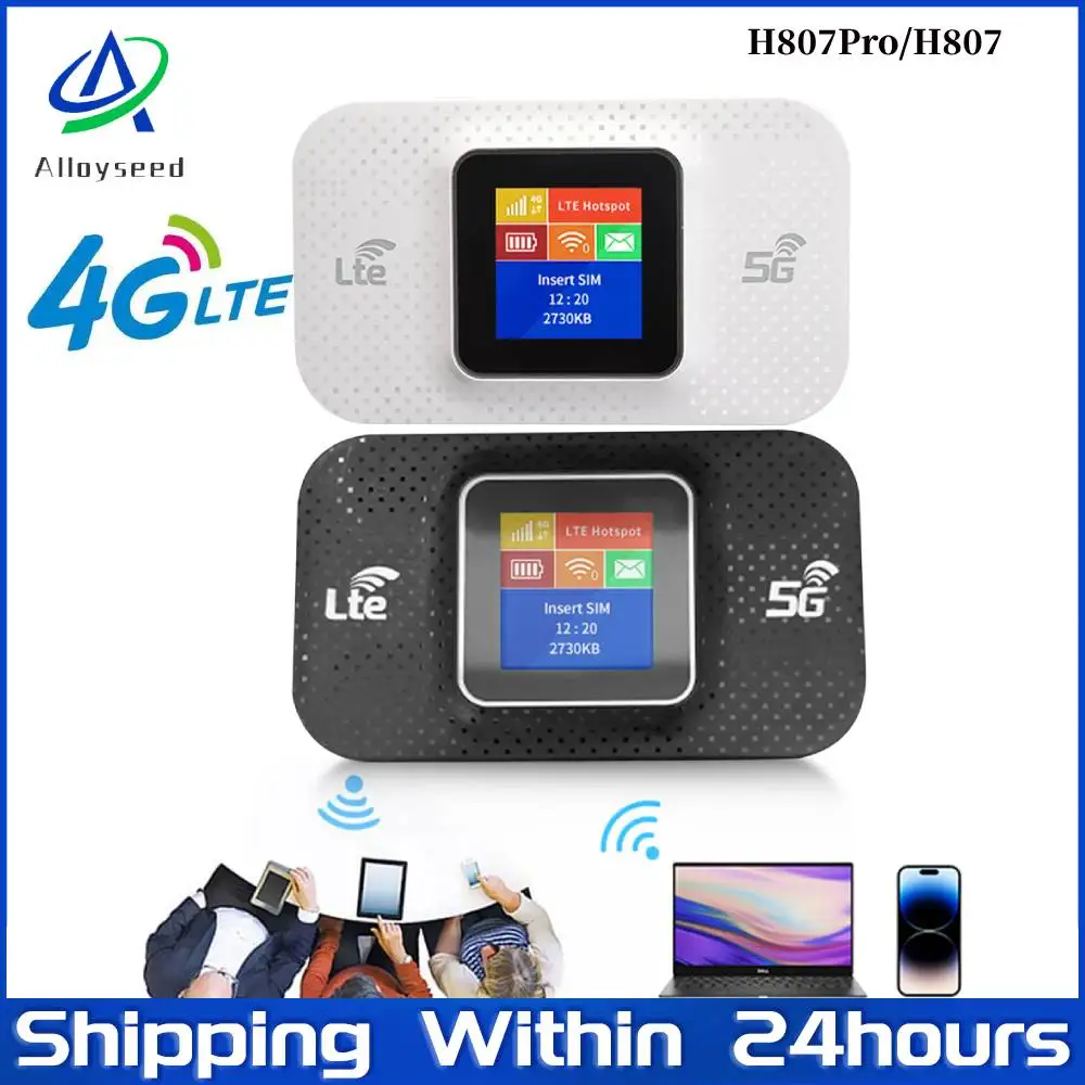 H807Pro 4G Lte WiFi Router with Sim Card Slot 150Mbps Wireless Router Repeater 3650mAh WiFi Router Mini Outdoor Pocket Hotspot
