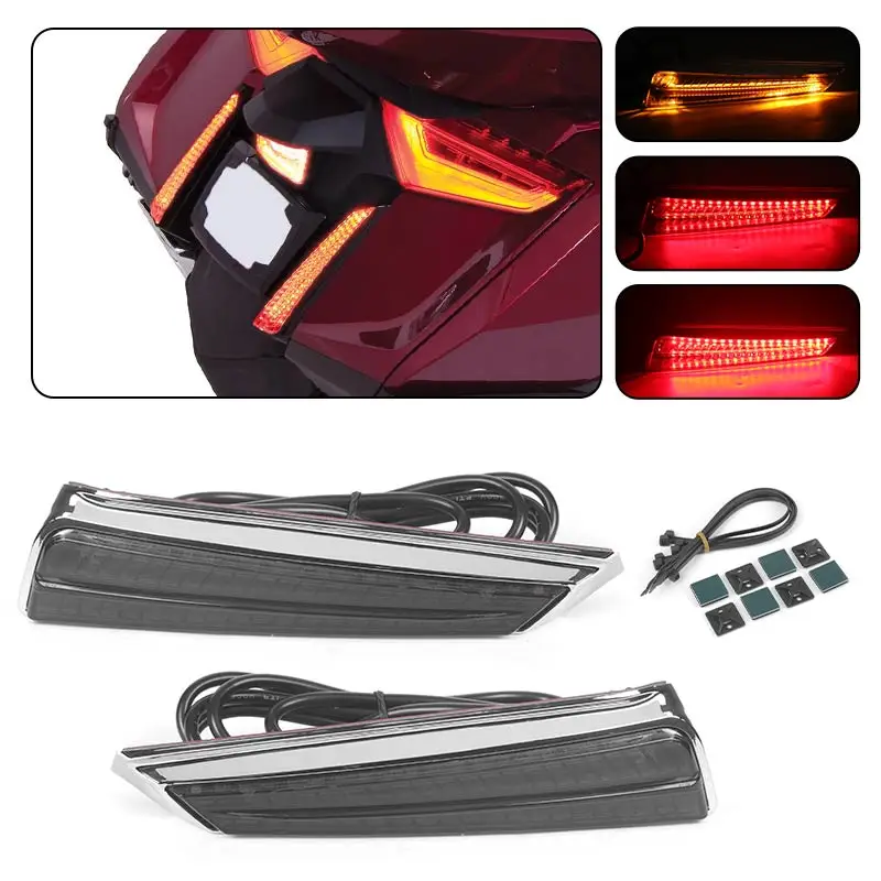 

Motorcycle LED Filler Panel Brake Light Rear Fender Side Lamp turn signal lights For Honda Goldwing GL 1800 GL1800 2018-2024
