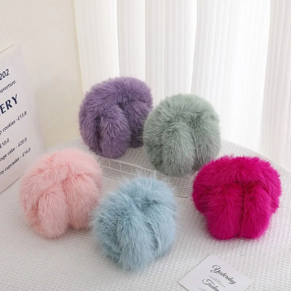 

Fashion Winter Warm Soft Plush Earmuffs Women Men Ear Warmer Foldable Earflaps Cold Protection Faux Fur Ear-Muffs