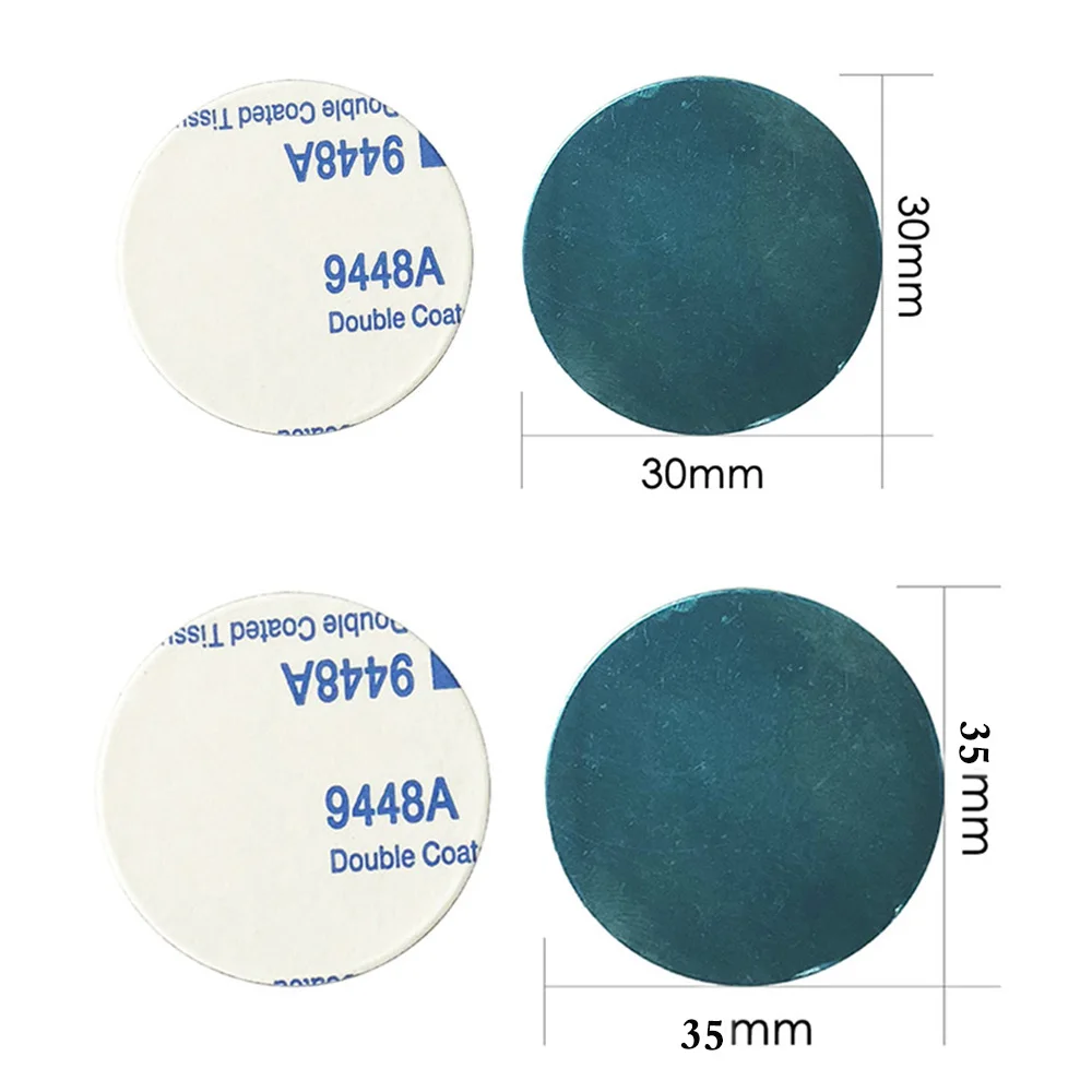1/3/5PCS 금속 접시 자기 자동차 전화 홀더 자기 접착 철 시트 스티커 자석 휴대 전화 스탠드 아이폰