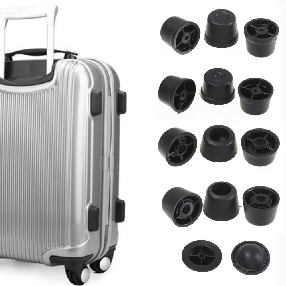 

10pcs DIY Craft 13 Styles Black Luggage Feet Pads Plastic Stud Suitcase Stand Feet Bag Replacement Bag Feet Luggage Accessories