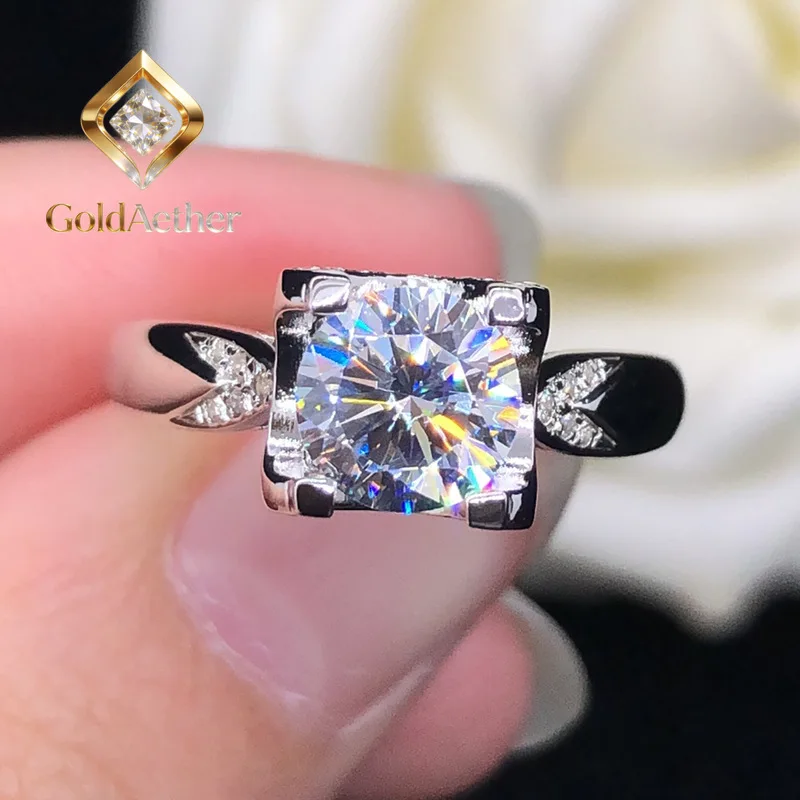 

Кольцо GoldNouveau с муассанитом 1 карат в форме головы и хвоста быка из платины PT950, с центральным акцентом на камне, 3D-дизайн, женское, легкая роскошь, J