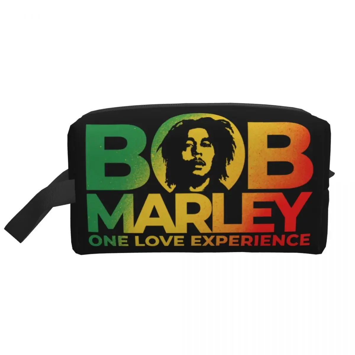 Jamaica Singer Reggae Rock Bob Marleys Cosmetic Bag Women Fashion Large Capacity Makeup Case Beauty Storage Toiletry Bags