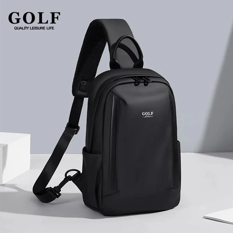 GOLF Chest Pack Bag for Men Sports Crossbody Bags Waterproof Handbag Leisure Shoulder Oxford Clothes Messenger Men\'s Bag 2024