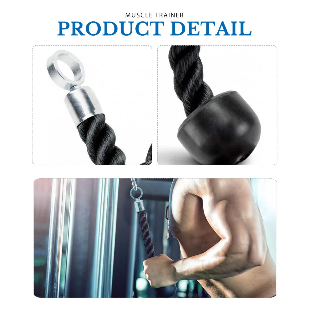 

1 set 1 Set Of Triceps Muscle Pulling Rope Resistance Band Workout Equipment For Arm Strength Training Biceps Trainers Cable