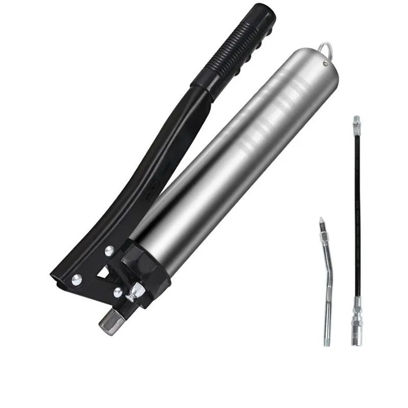

DL471600T Tool Labor-saving Heavy Duty Grease Gun Transparent Tube Large Capacity Manual Double Plug Oiler Car Butter