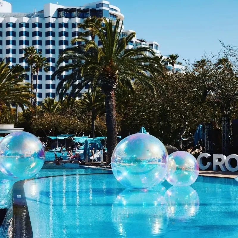 izable Outdoor Giant Commercial PVC Inflatable Mirror Ball Large Shiny Ball with   Logo for Event Decoration Accessor