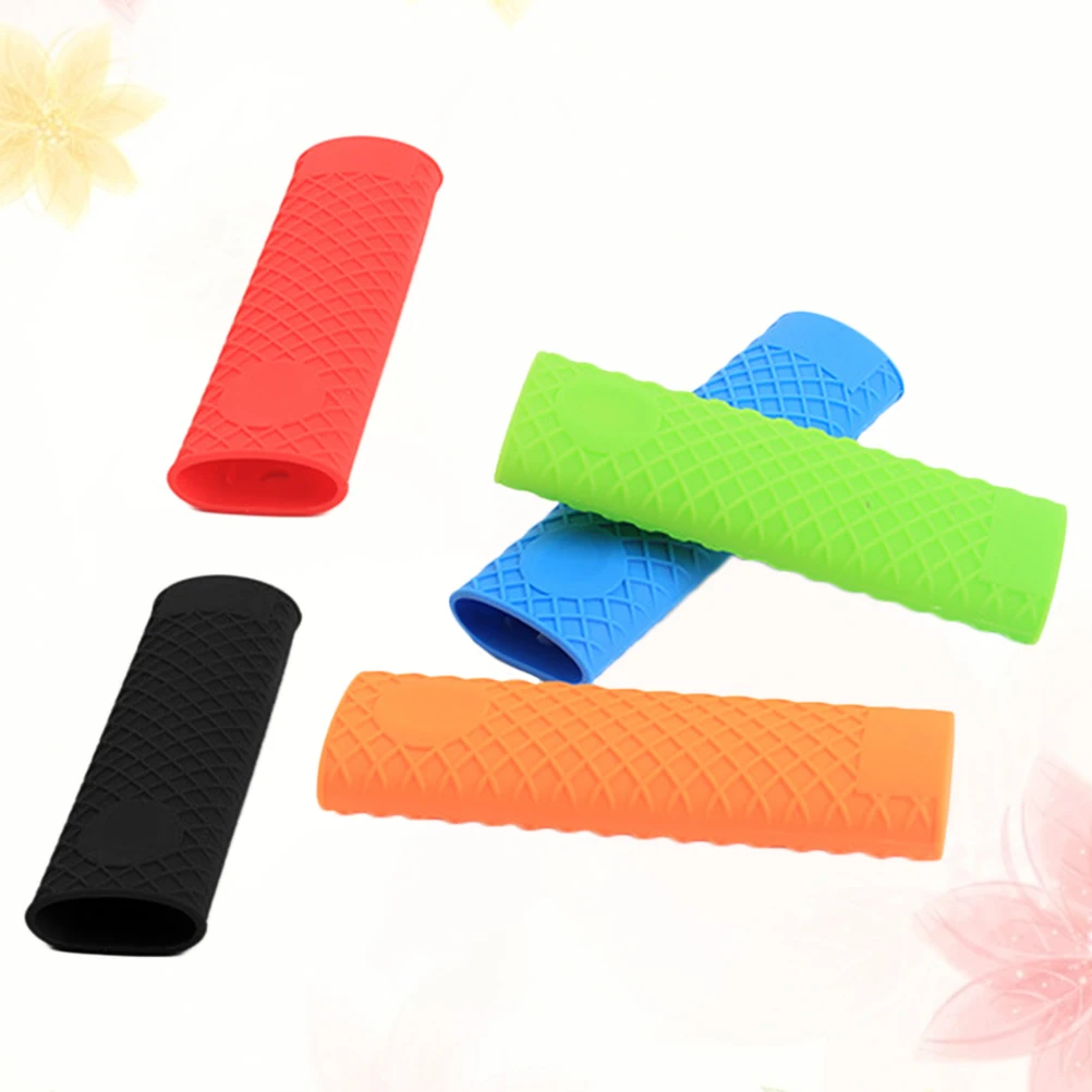 

Silicone Hot Handle Holder Heat Resistant Kitchen Accessory For Pans Pots Cast Iron Cookware Camping Approved Easy