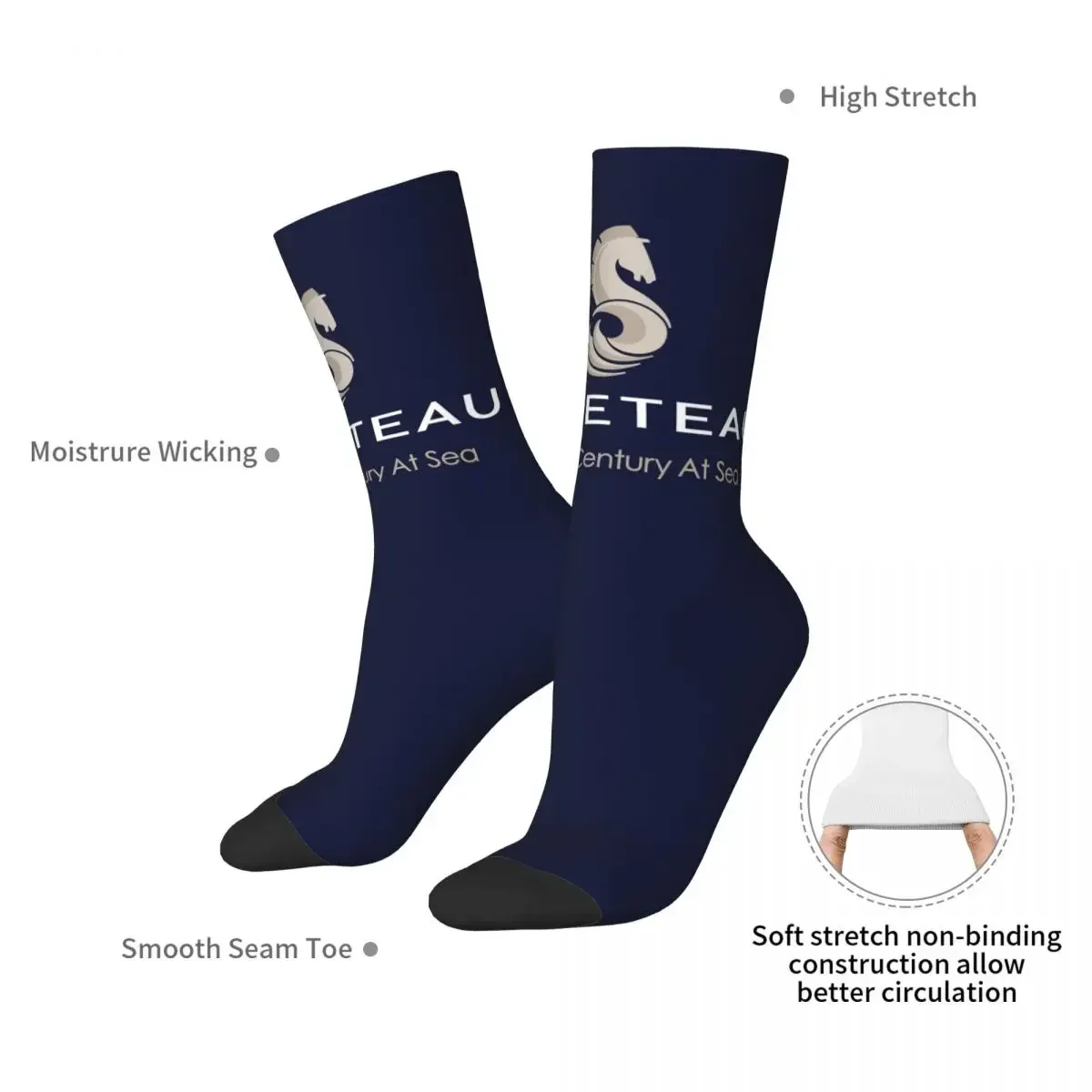 Beneteau-Chaussettes sulfToutes Saisons pour Homme et Femme, Voilier, Yacht à Voile, Bas Harajuku, Accessoires Cadeaux, Haute Qualité