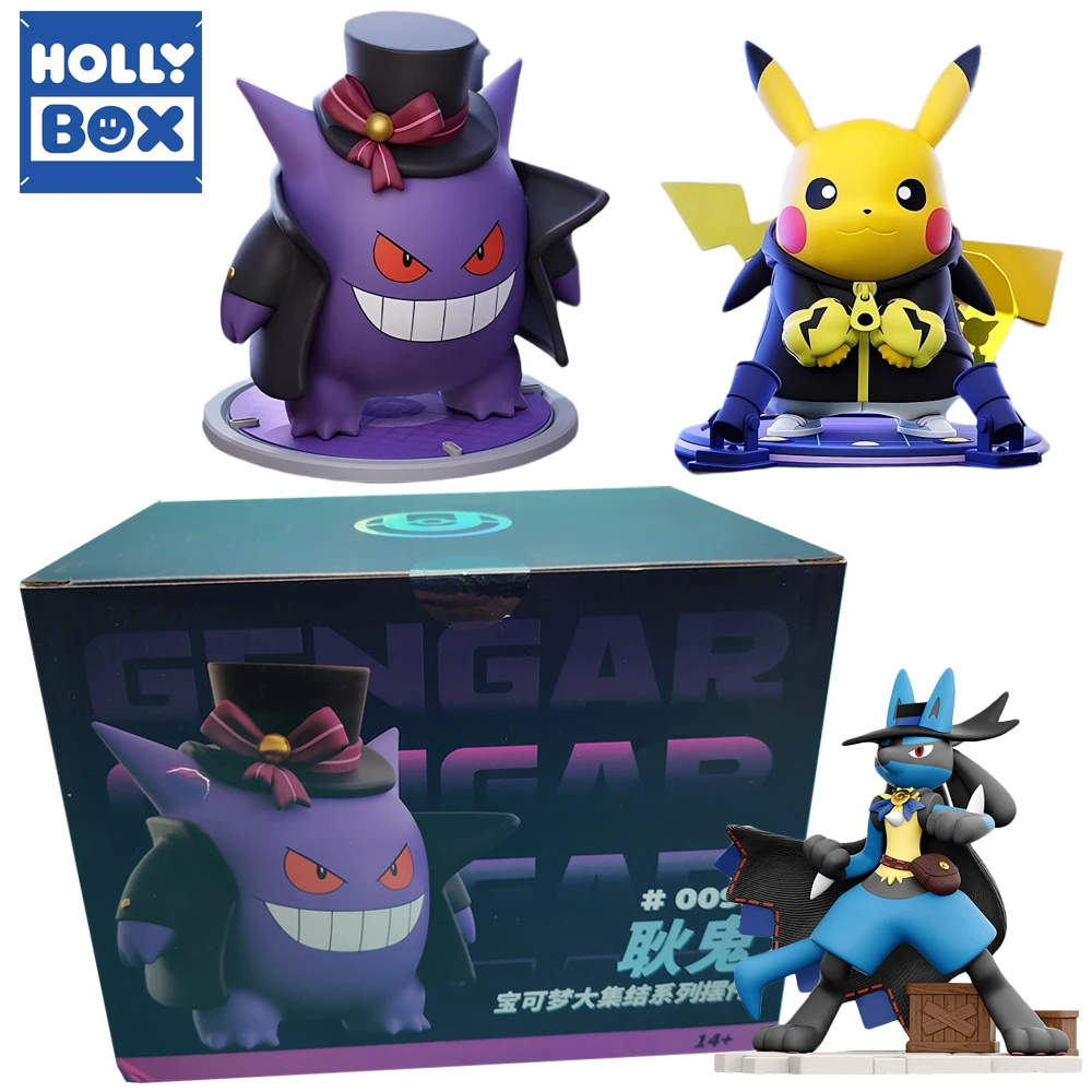 holly-box-original-pokemon-unite-series-action-figures-gengar-lucario-anime-characters-collectible-display-ornament-premium-gift