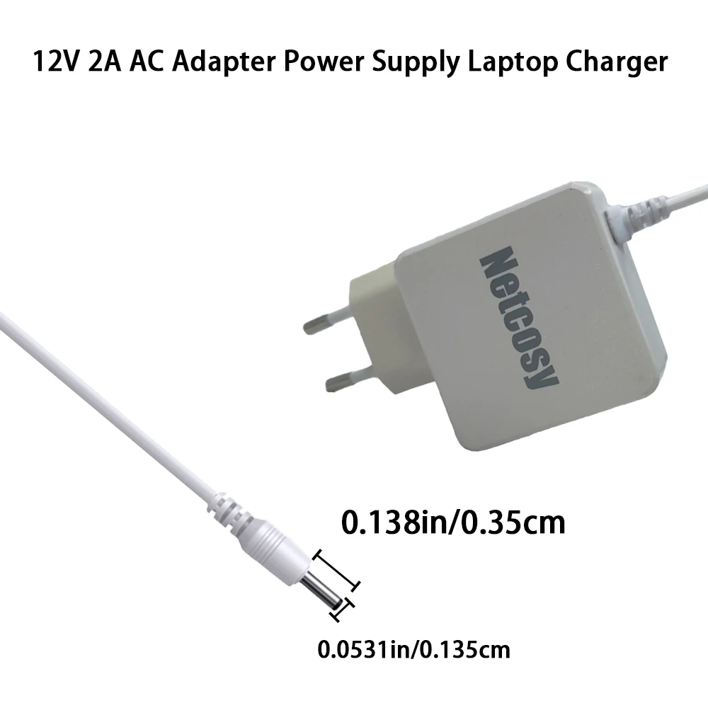 Adaptador de CA de 12V 2A, fuente de alimentación, cargador de ordenador portátil para Gateway GWNC21524 GWTN133 GWTC116 GWTN116 GWTN141 GWTN156