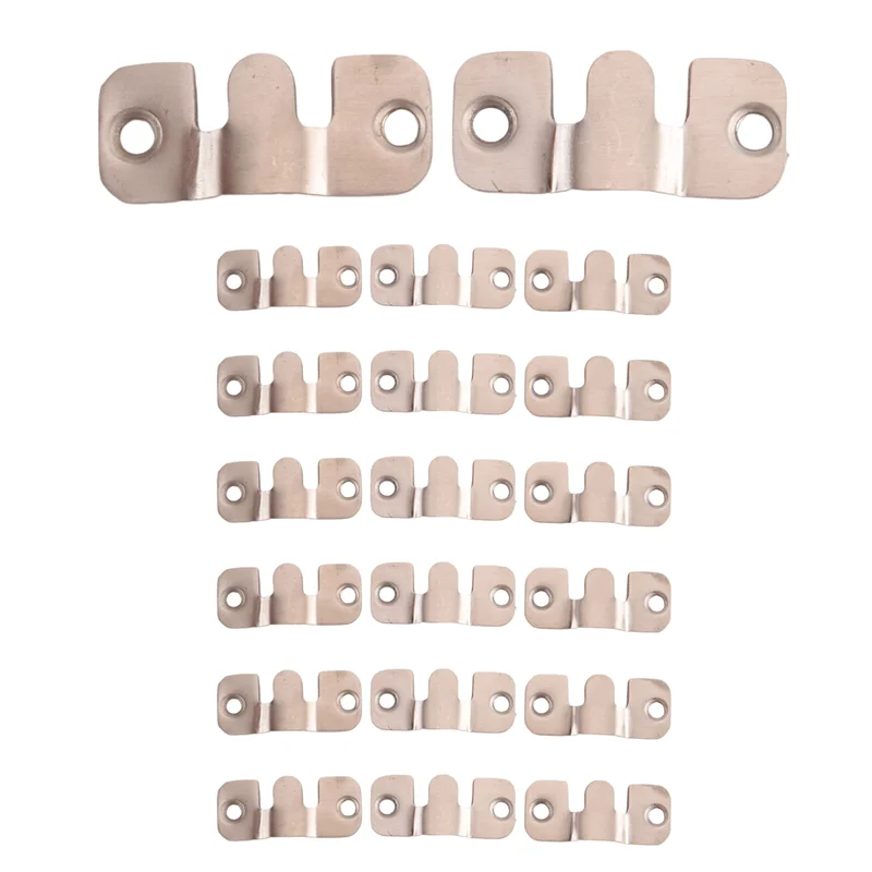 

20Pcs Stainless Steel Photo Frame Hook Picture Hangers Wall Picture Frame Hanger Display Hook