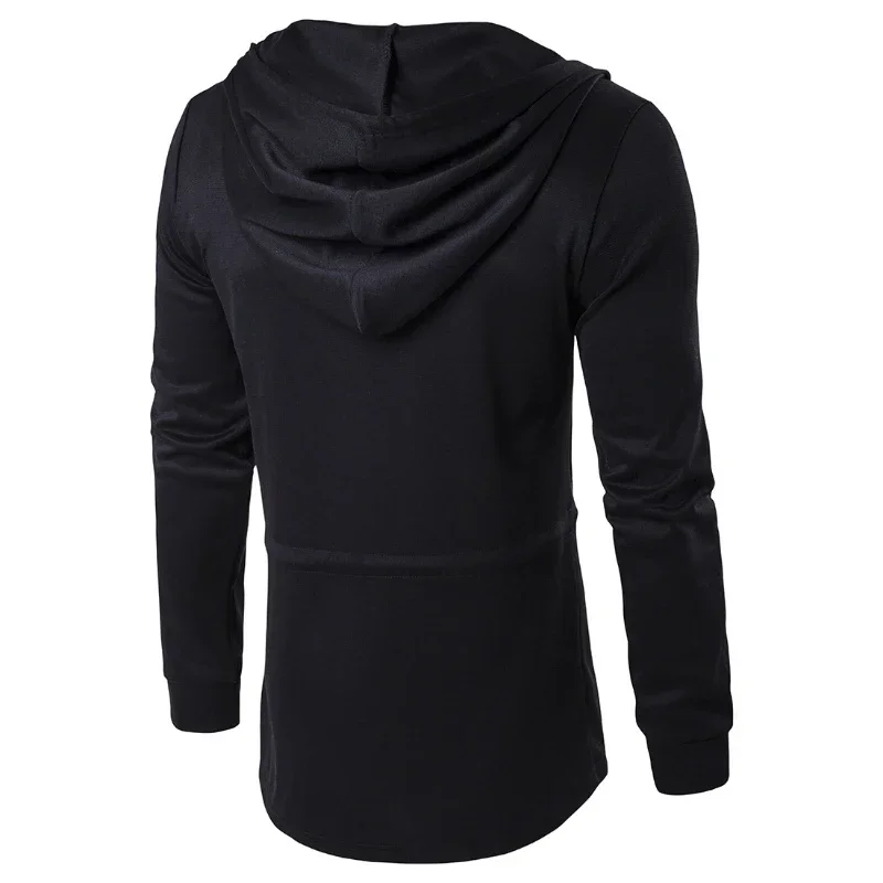 

MRMT 2024 Brand New Dark Men's Trench Coat Men's Mid-Length Hooded Coat Large Size Outer Wear Clothing Garment Overcoat For Male