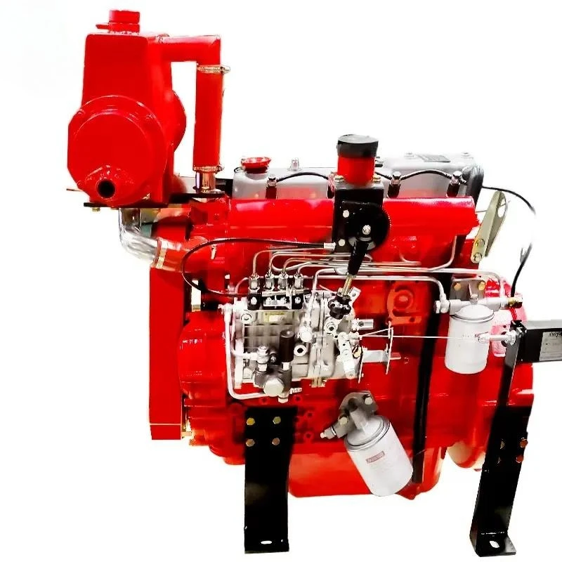 ZH490C Marine Engine 45KW 61HP Electric Start with Gearbox, Water Cooled Inboard Boat Engine for Fishing Ship