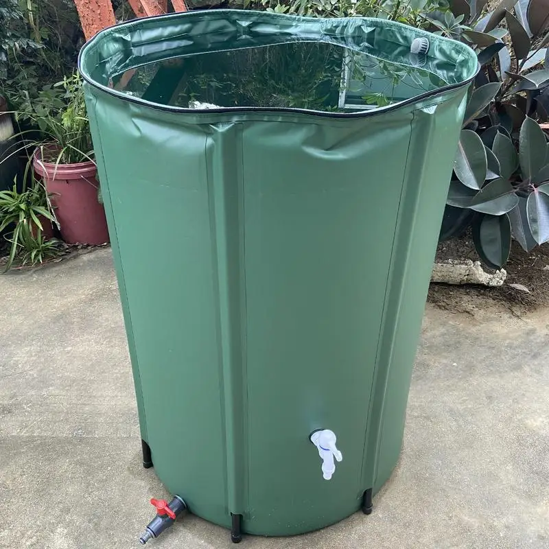 Outdoor Rainwater Collection Storage Barrel Folding Storage Barrel Garden Rain Barrel Large Capacity Garden Irrigation Bucket