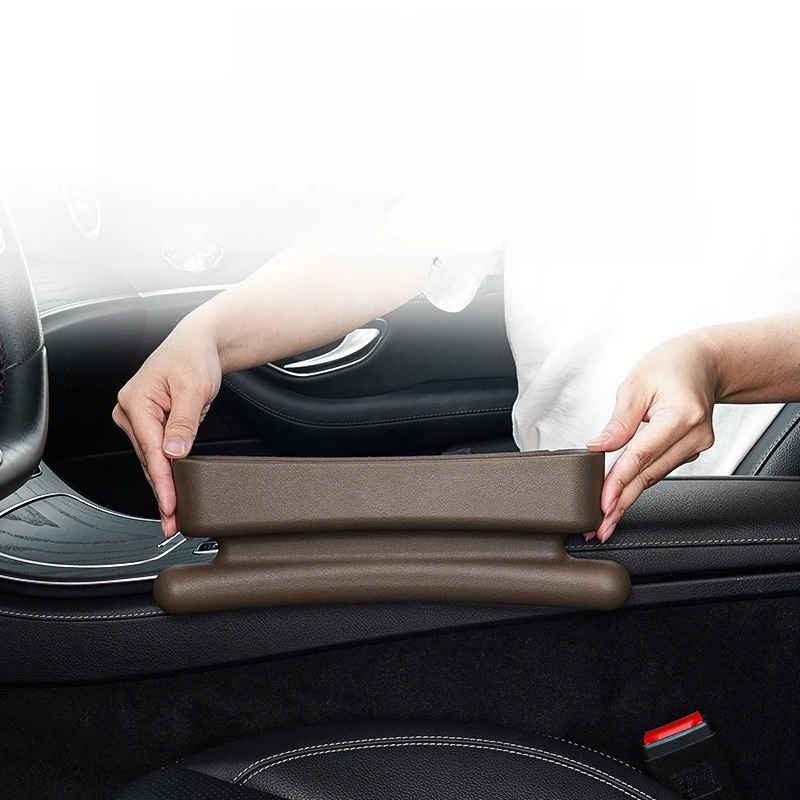 

Car Storage Box Organizer Universal Car Seat Organizer Card Phone Holder Pocket Seat Gap Slit Pocket Catcher Organizer