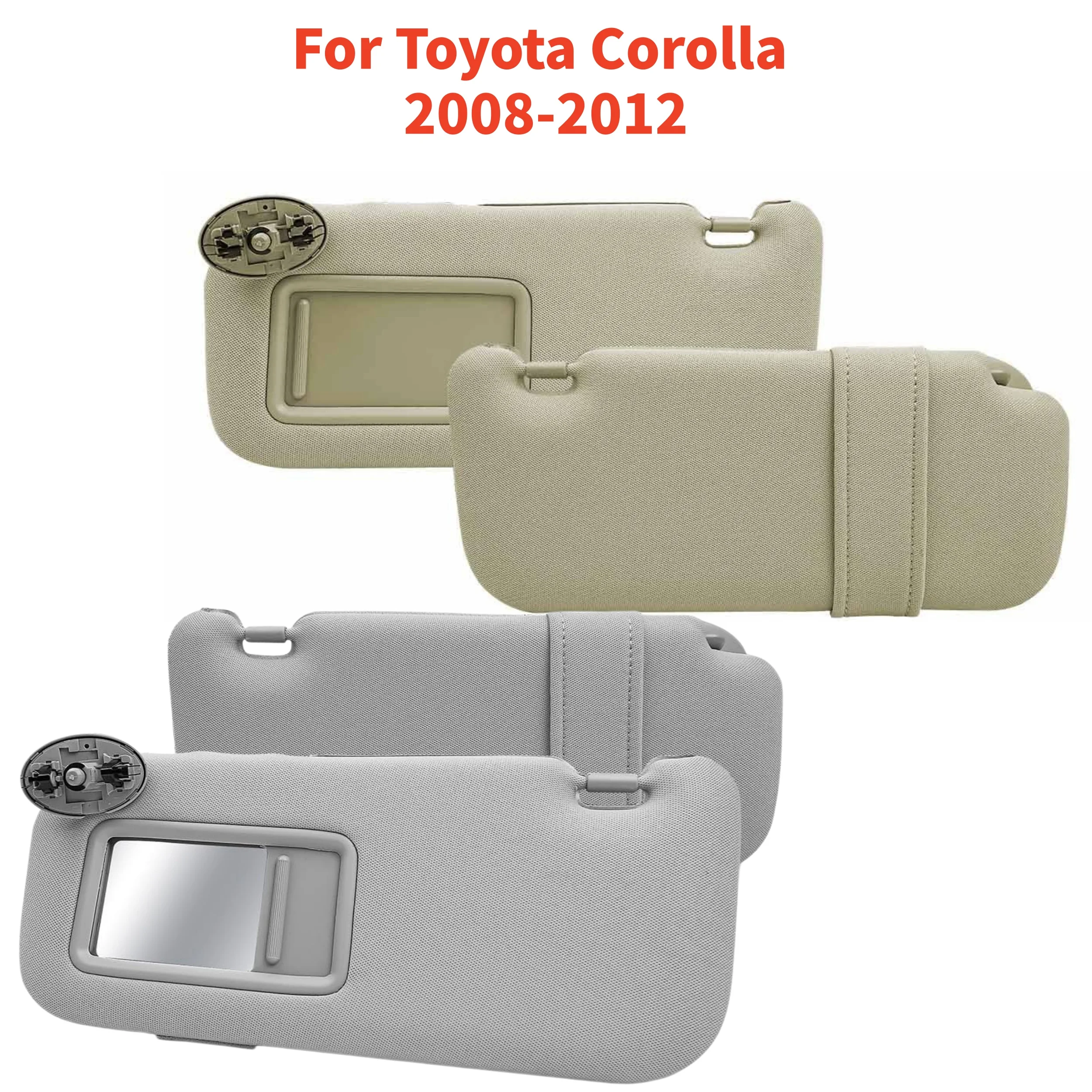 

Солнцезащитные козырьки для Toyota Corolla 2008-2012 годов выпуска, передние, для водителя и пассажира, замена, аксессуары.