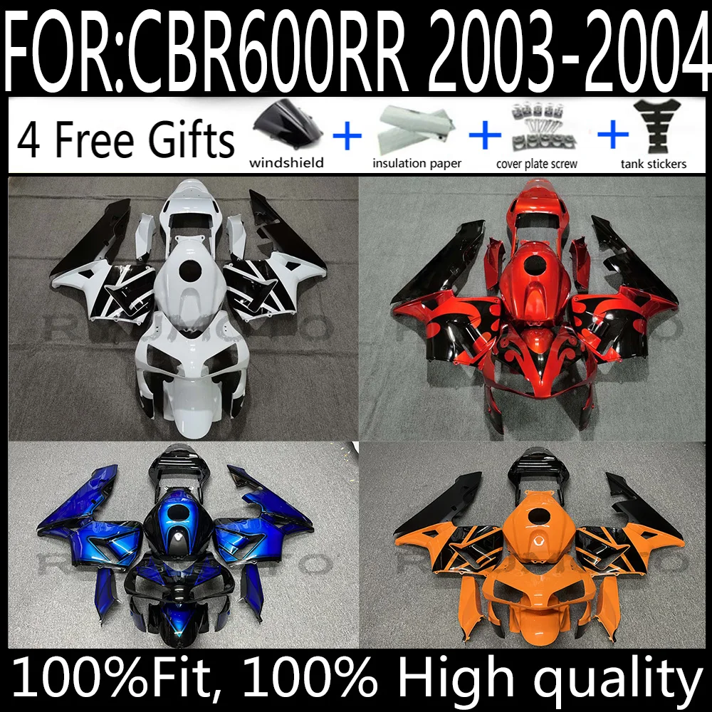 

HZMT Motorcycle Fairings Kit for CBR600RR F5 2003-2004 Full Bodywork Set Injection Molded 600RR Fairings Kit