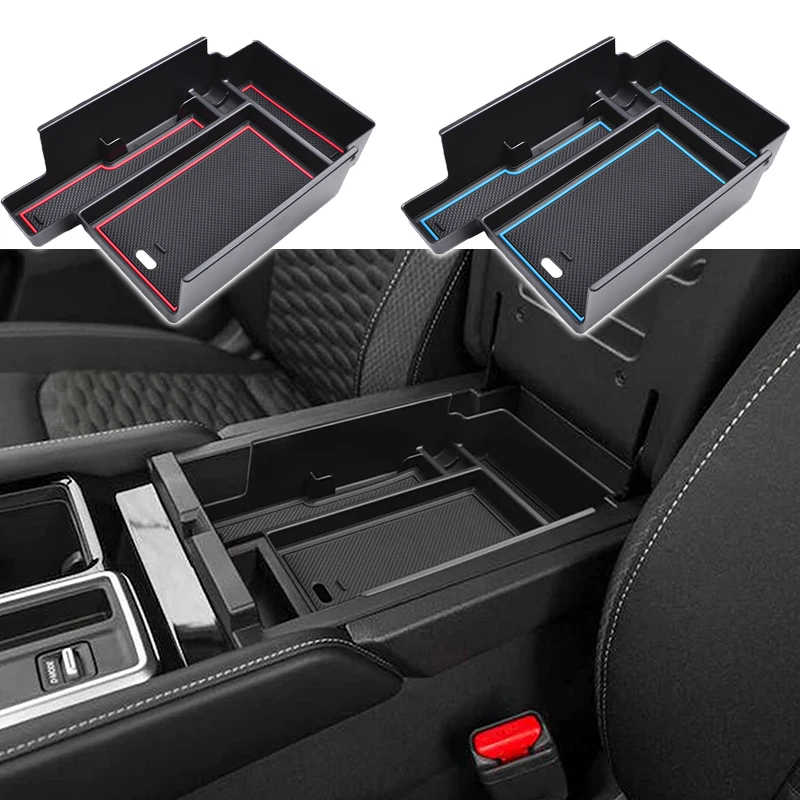 Central Storage Armrest Storage Box For Nissan Pathfinder 2022 2023 2024 Accessories Plastic Organizer Box ABS Stowing Tidying