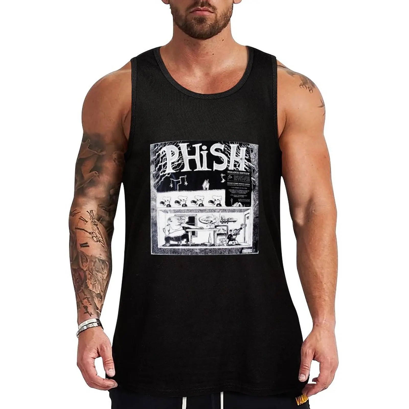 Junta Phish Tank Top fashion 2024 man gym top