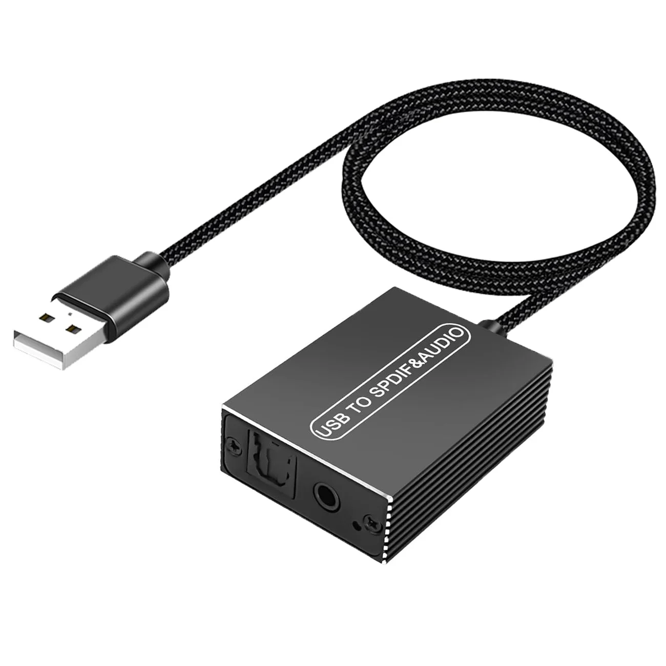 Adaptateur Audio optique USB A vers 3,5 mm et TOSLINK, transmetteur USB vers S/PDIF unidirectionnel, convertisseur numérique pour haut-parleur PS5 PC