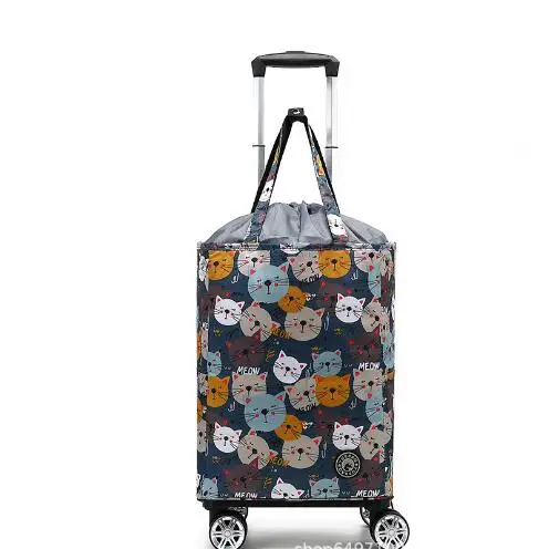 women thermal grocery bag with wheels water proof supermarket Wheeled rolling shopping bag women buy vegetables bag on wheels