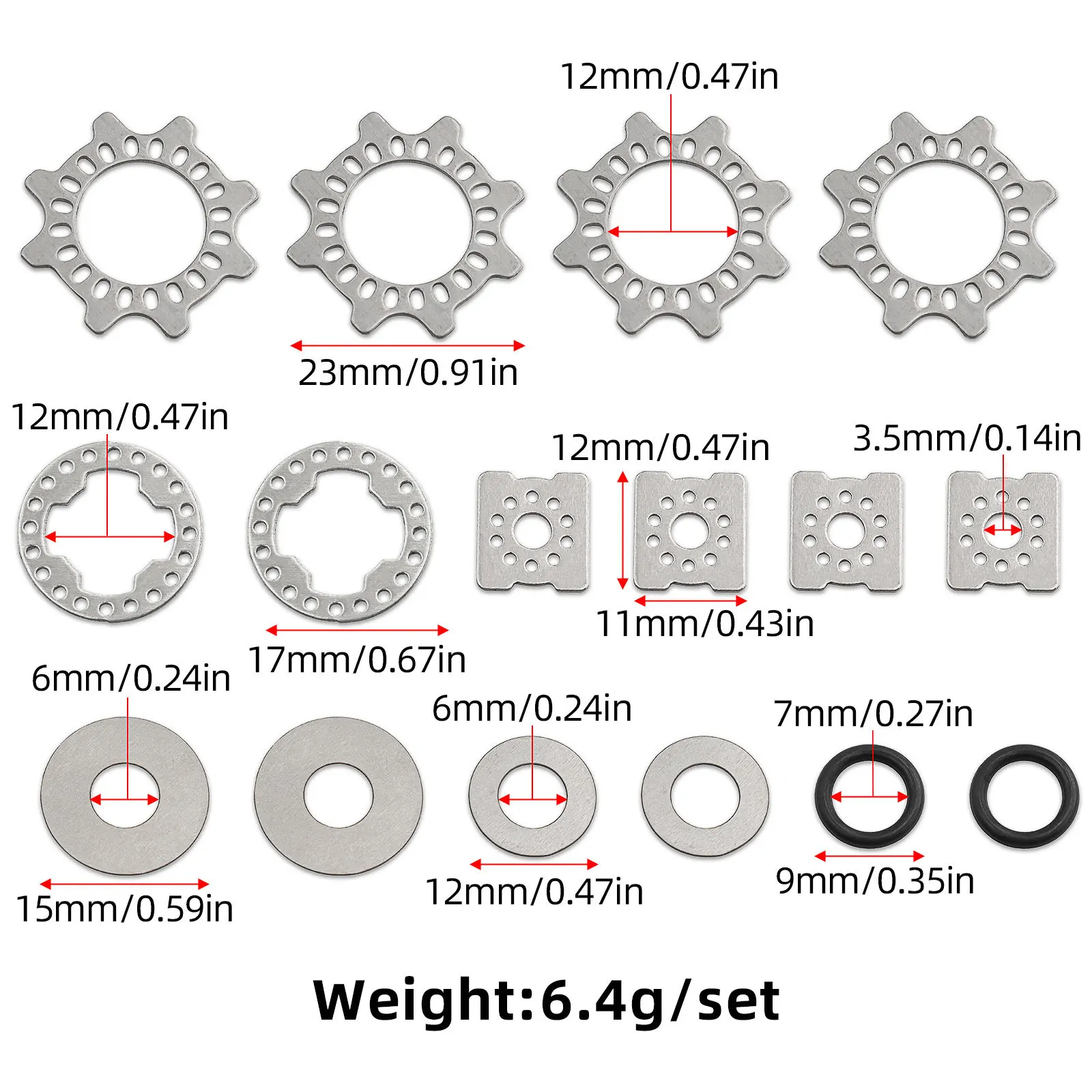 Parti di ricambio per ingranaggi differenziali EXB in acciaio legato per ARRMA 1/8 KRATON EXB e 1/7 BIG ROCK MOJAVE EXB