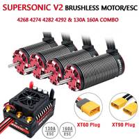 ROCKET RC Supersonic V2 4268 4274 4282 4292 Brushless Motor Temp/Sensor port and 130A 160A ESC Combo for 1/8 1/7 RC Car RC Parts