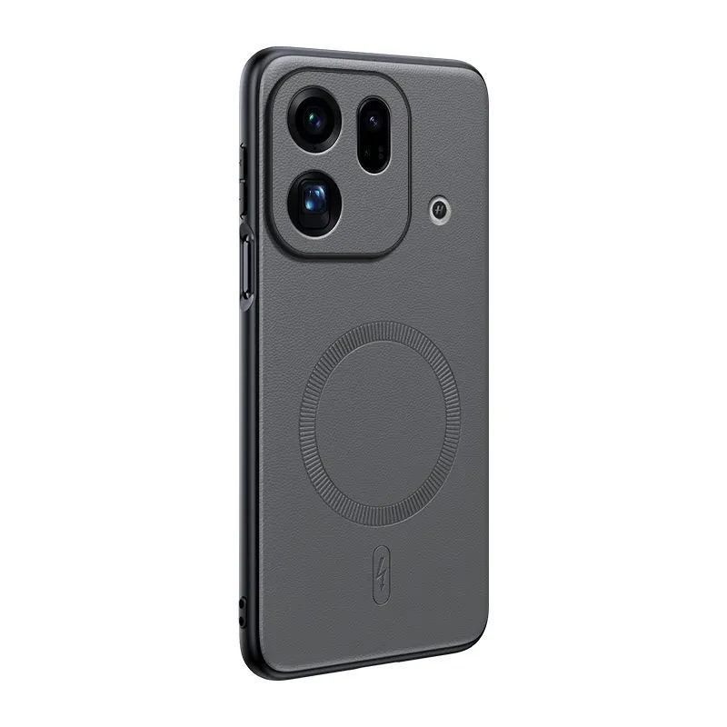 Für Oppo Find X9S Pro: Magnetische Schutzhülle aus Leder, Anti-Fingerabdruck, rutschfest, aus PC+TPU. – Detail 1