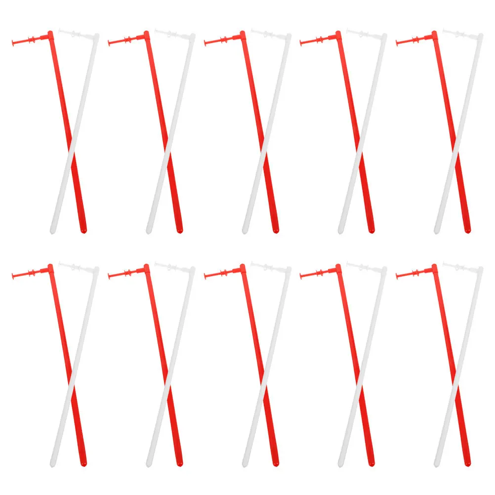 20 قطعة قضبان طاحونة الصلبة الأبيض والأحمر البلاستيك لتقوم بها بنفسك الدولاب العصي استبدال أجزاء لحديقة طاحونة اكسسوارات الحرفية #6