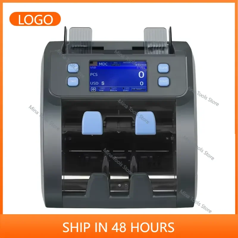 2026 CIS Banknote Cash Counter Touch Screen LED Display ROHS Certified Bill Counter with Two Pockets for Canadian