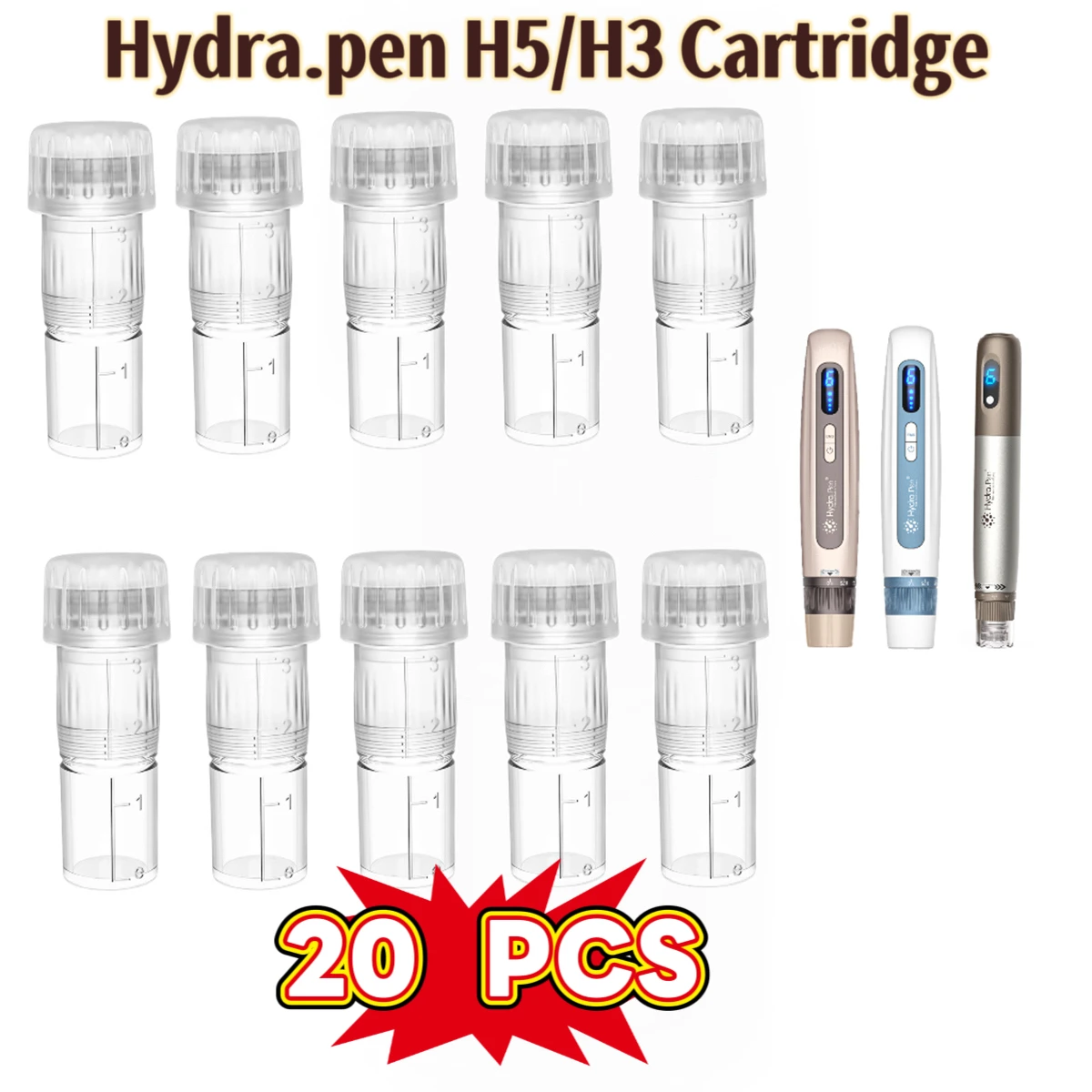 20pcs-hydra-pen-h5-h3-cartridge-1-3-level-adjustable-cartridges-12pin-24pin-36pin-nano-3ml-container-025mm