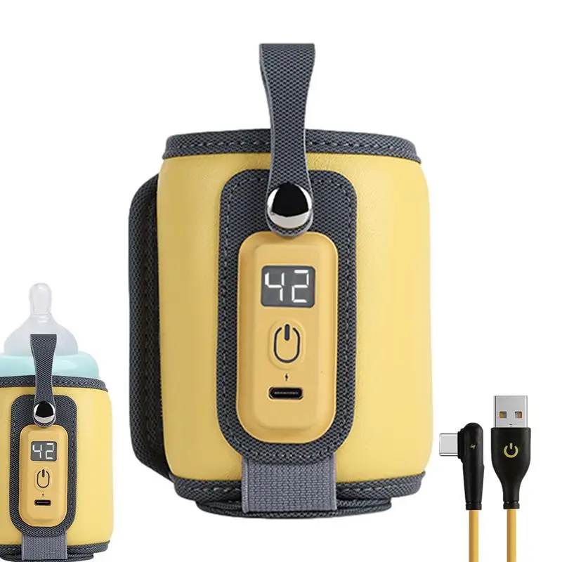 

Детская подогреватель молока с цифровым дисплеем, Детская сумка с подогревом для бутылочек для кормления с USB, портативная детская Термосумка для путешествий и улицы