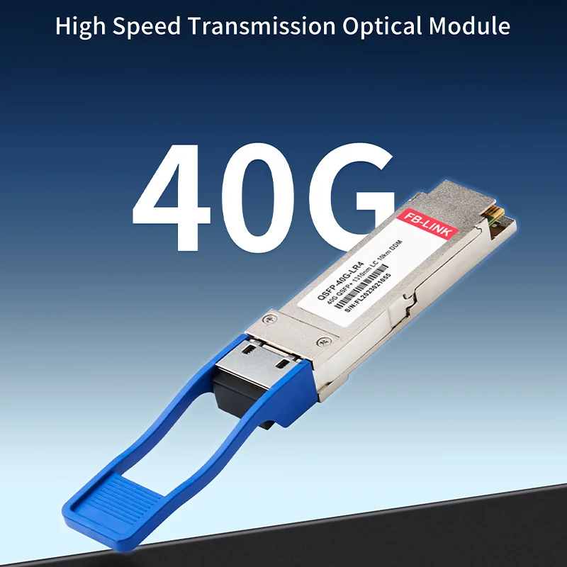 40G QSFP + 1310nm 10km LR4 دوبلكس LC SMF وحدة إرسال واستقبال الألياف الضوئية لـ Cisco Mellanox Mikrotik Arista لمفتاح إيثرنت