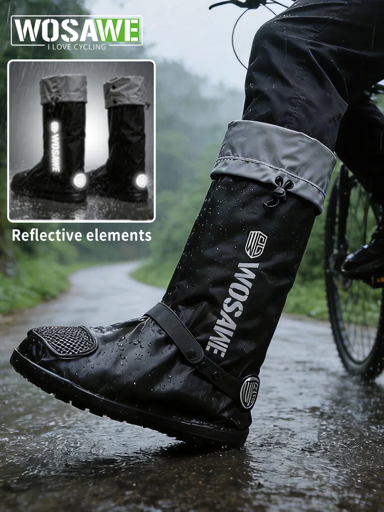 AliExpress WOSAWE Cycling Shoes Cover Anti-Slip Waterproof Overshoes Windproof Bike Shoes Cover Bicycle Accessories Snow Rainy Boots Cover