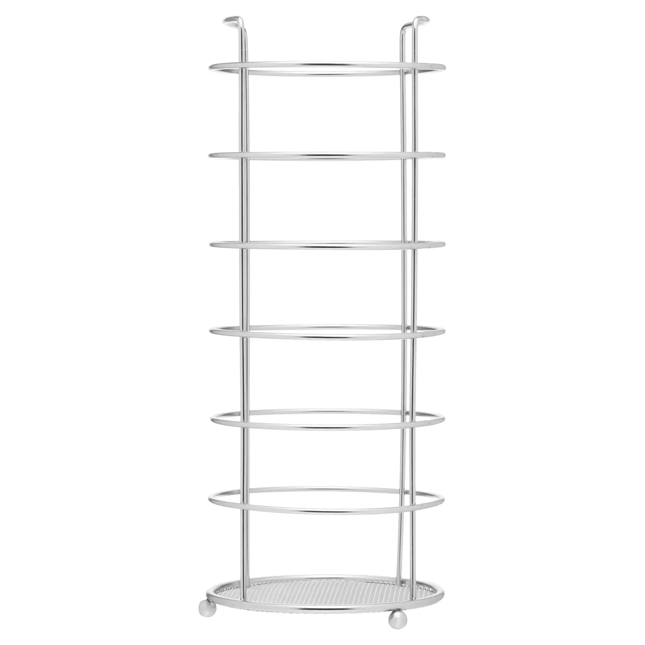 

Toilet Paper Holder, Traditional Iron Bathroom Organizer, Silver Tissue Roll Stand for Home Bathroom