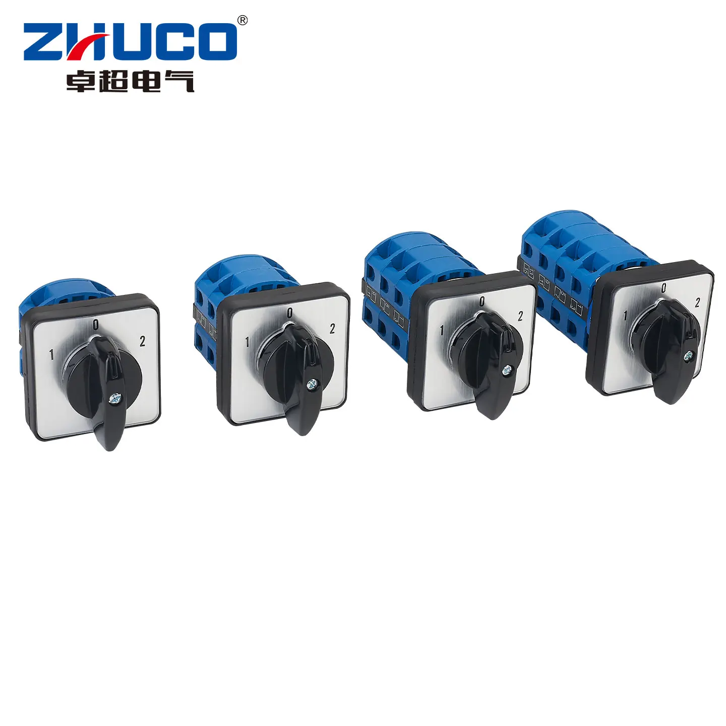 Zhuco Szw26-25/1-4 Series 1-0-2 Panel Two-On-One-Off Silver Contact Cam Switch Rotary Switch Toggle Switch Selector Switch